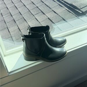 Kate Spade Black Ankle Rain Boots